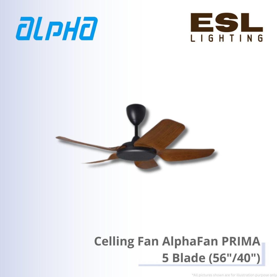 ALPHA Celling Fan AlphaFan PRIMA - 5 Blade (56"/40")