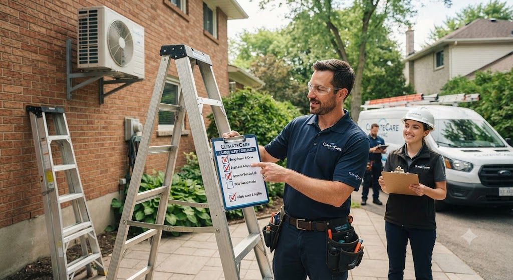 HVAC ladder inspection safety checklist