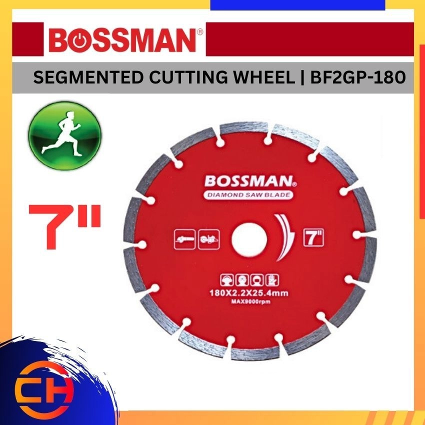 BOSSMAN DIAMOND CUTTING WHEEL BF2GP-180 SEGMENTED CUTTING WHEEL 