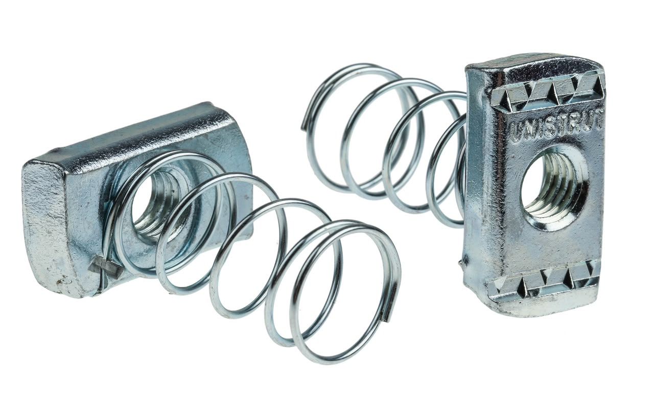 Spring Nut M6 / M8 / M10 / M12 | 1/4" / 5/16" / 3/8" / 1/2" GI & HDG Strut Channel Spring Nut | Heavy Duty Channel Fastening Nu