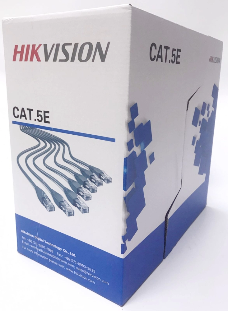 HIKVISION CAT5E Cable - 305 m CAT5E UTP Network Cable (Solid Copper, 0.45 mm, CMX) (DS-1LN5E-E/E)