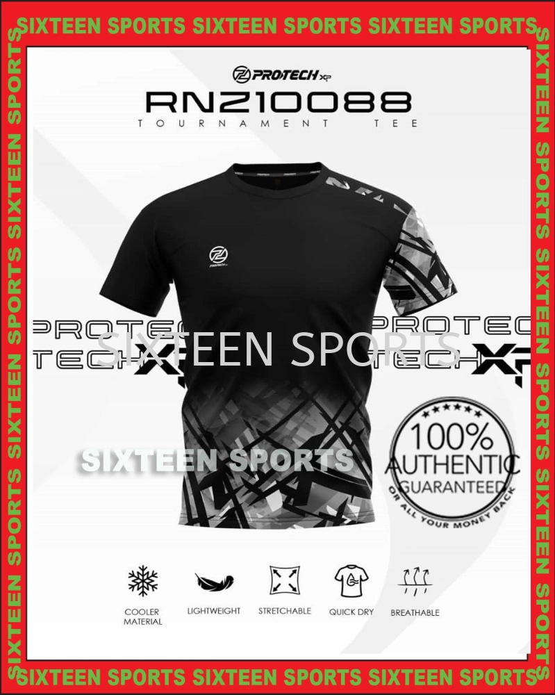 PROTECH Dry Fit Sport Graphic T-Shirt | BLACK | RNZ10088M