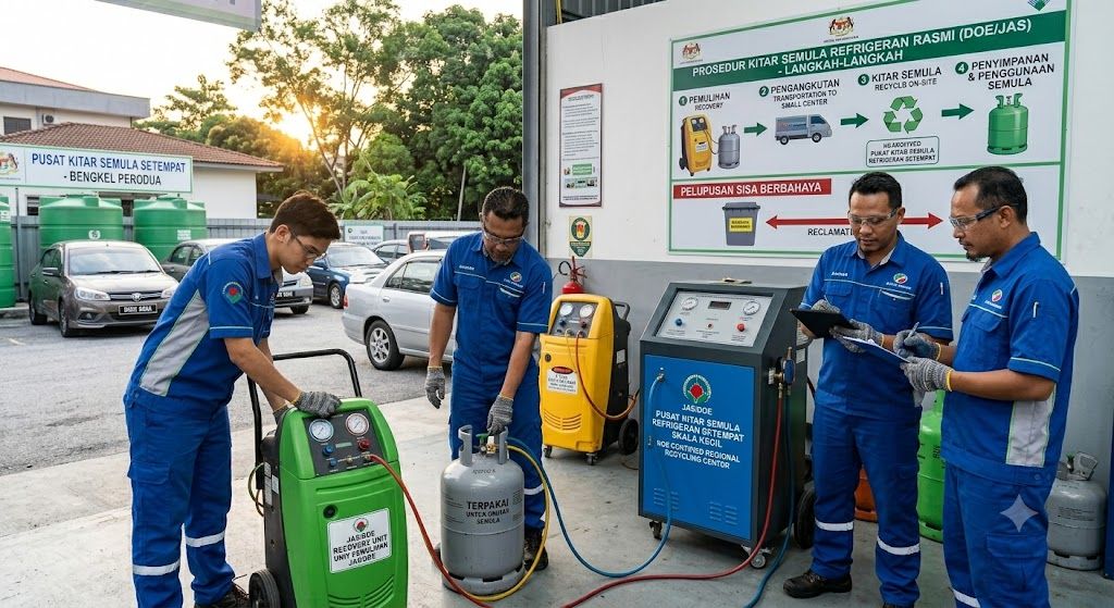 DOE refrigerant recycling procedures Malaysia