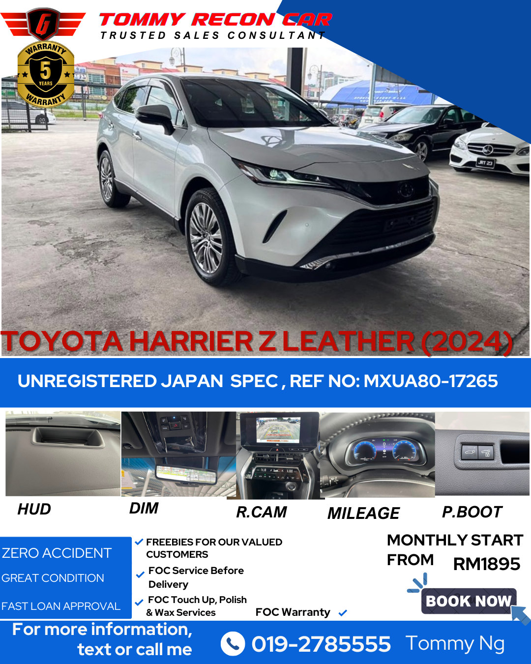 2024 TOYOTA HARRIER 2.0 Z LEATHER