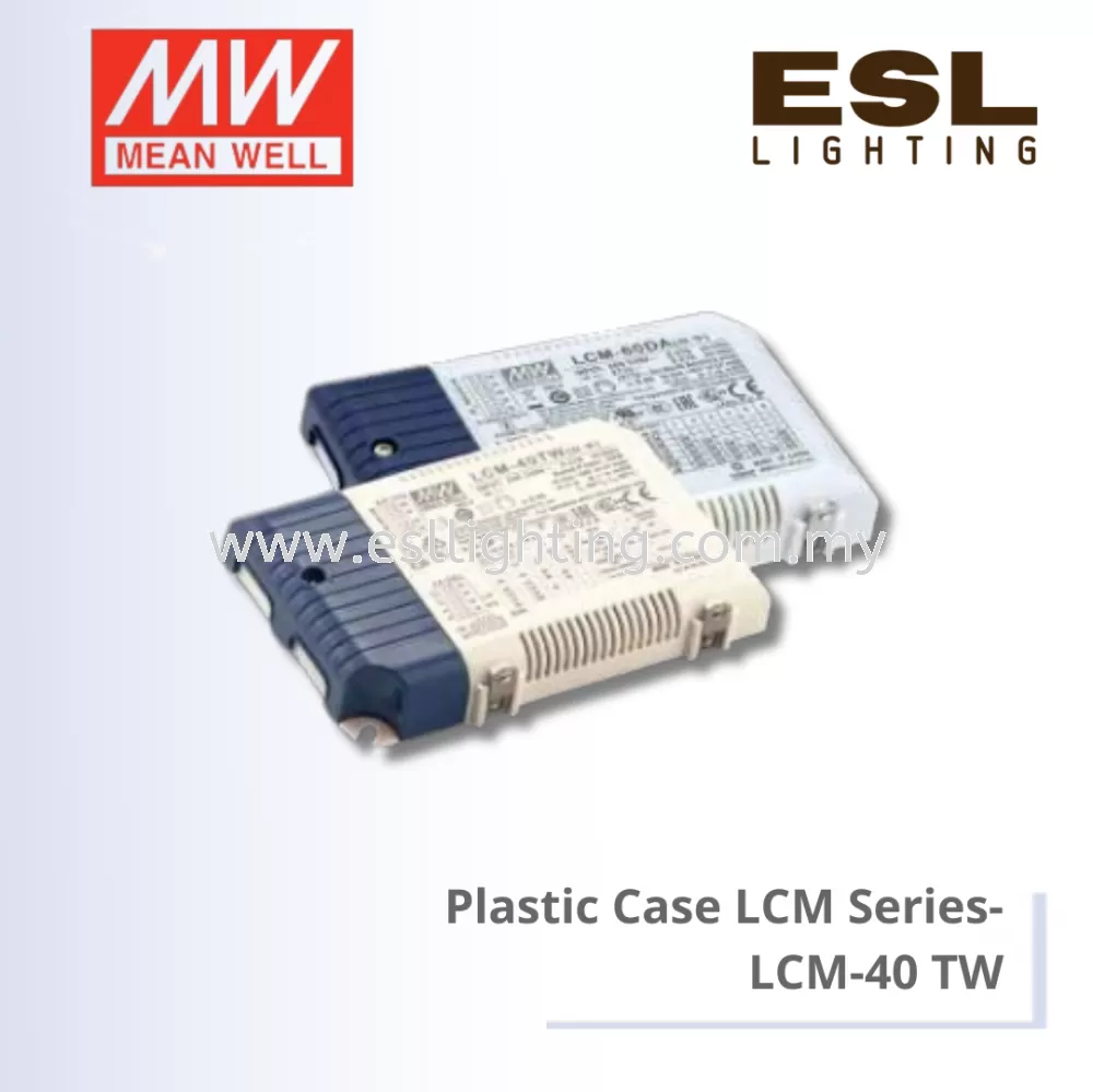 MEANWELL Plastic Case LCM Series - LCM-40 TW