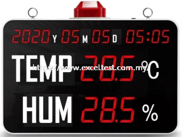 ET-THC3858 Precision Thermo-Hygro-Clock with Large LED Display