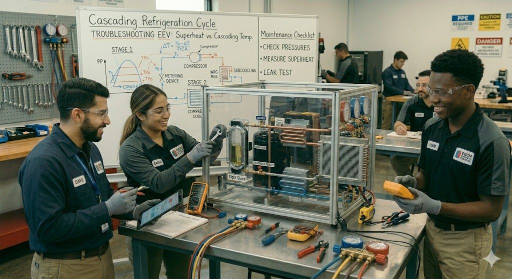 Refrigeration cycle repair and service training