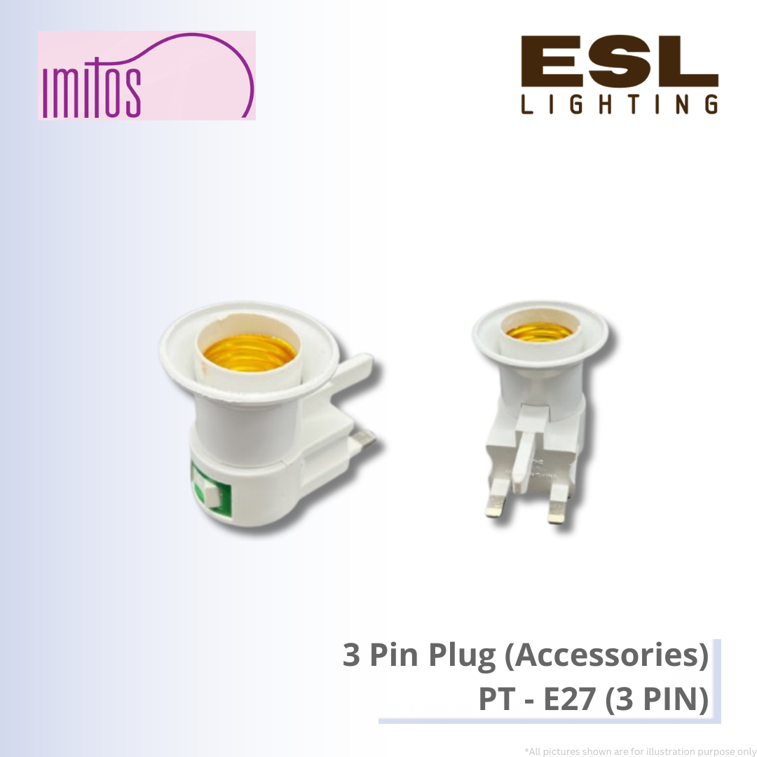 IMITOS 3 Pin Plug (Accessories) - PT E27 (3 PIN)