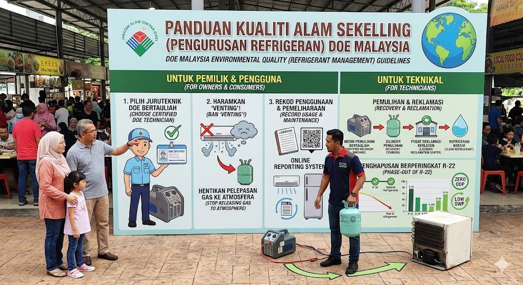 refrigerant system safety guidelines Malaysia DOE