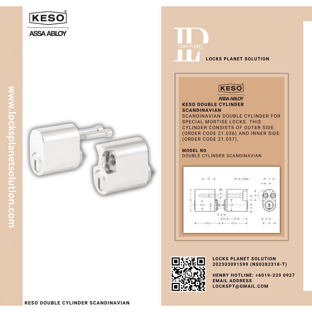 kESO DOUBLE CLINDER SCANDINAVIAN