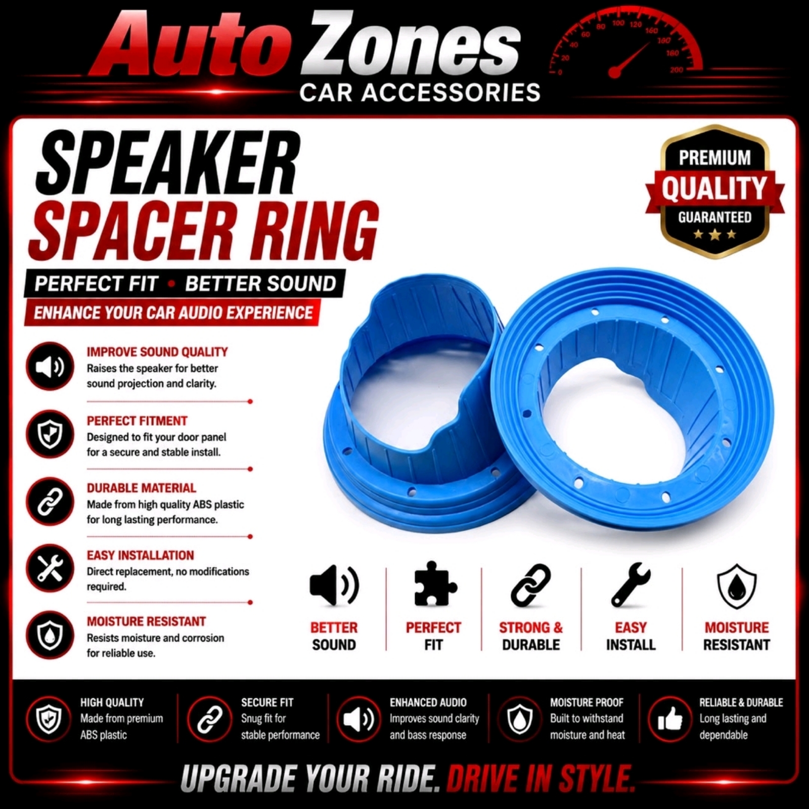 Audio Soft Silicone Waterproof Cover 6.5' Speaker Cover Protection Cover Shockproof 1pc universal all car perodua proton