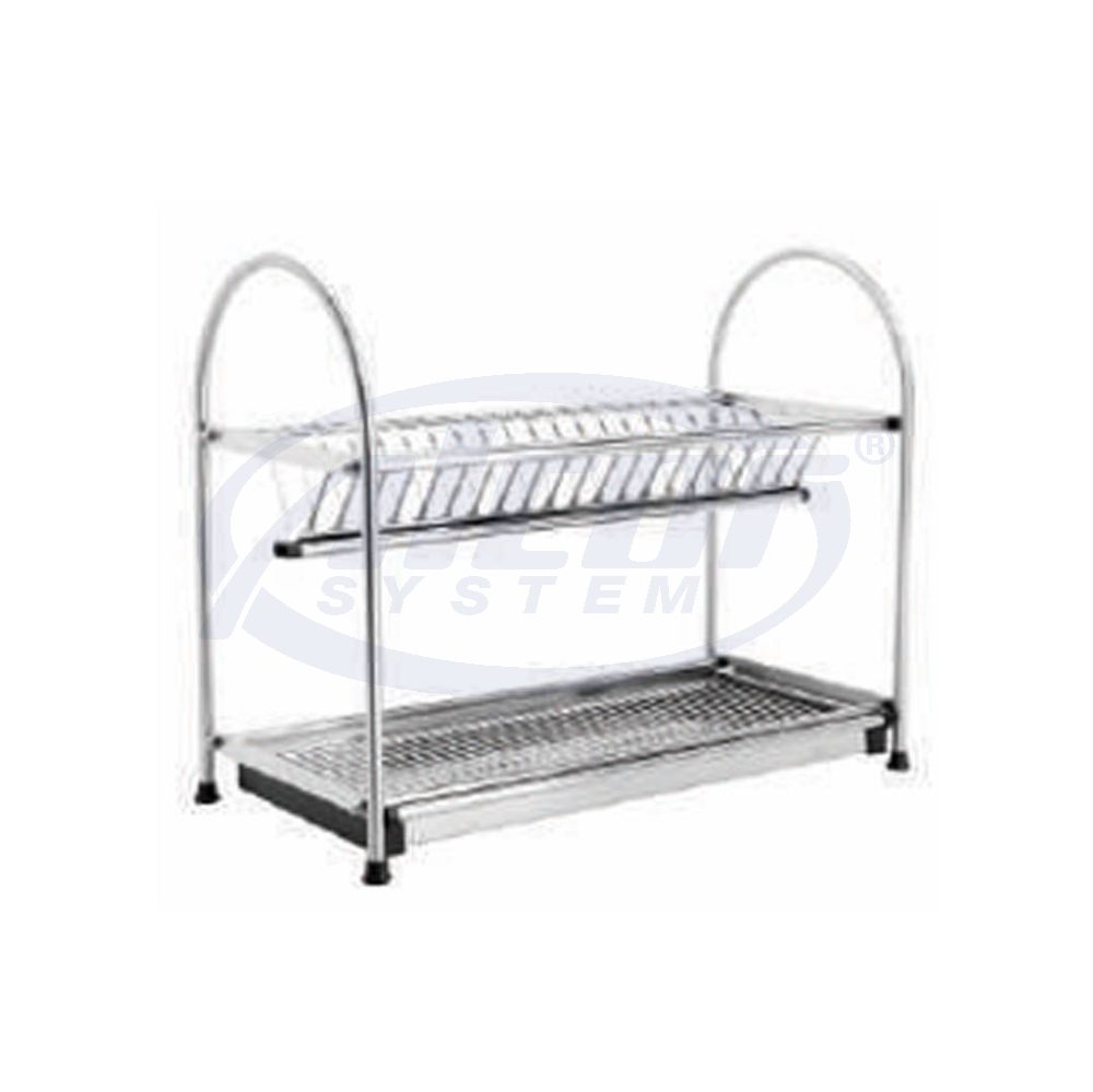2-Tier Dish Rack with Leg #B-W223B-SS