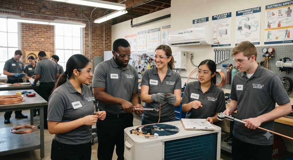 Split AC piping installation course