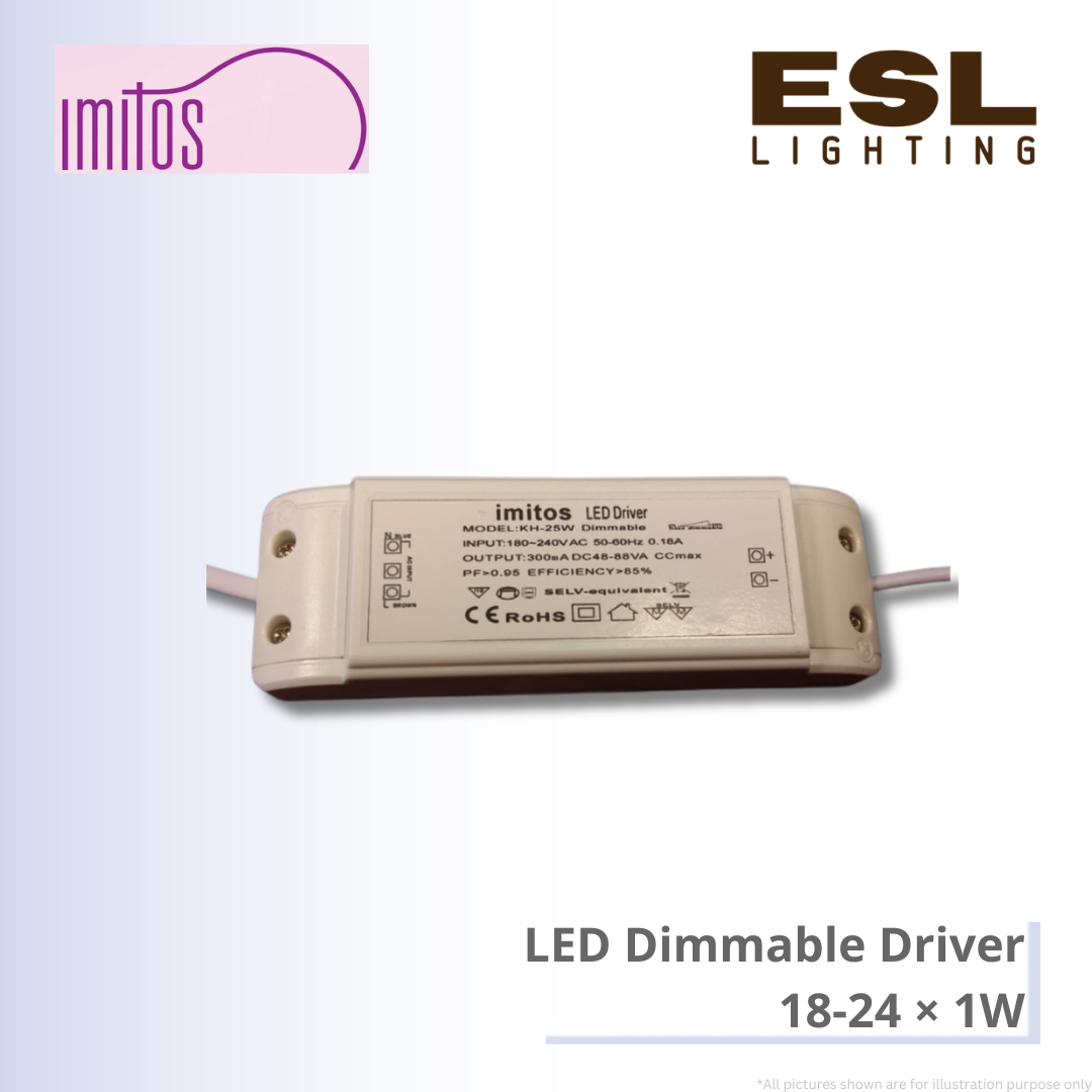 IMITOS LED Dimmable Driver - 18-24 × 1W