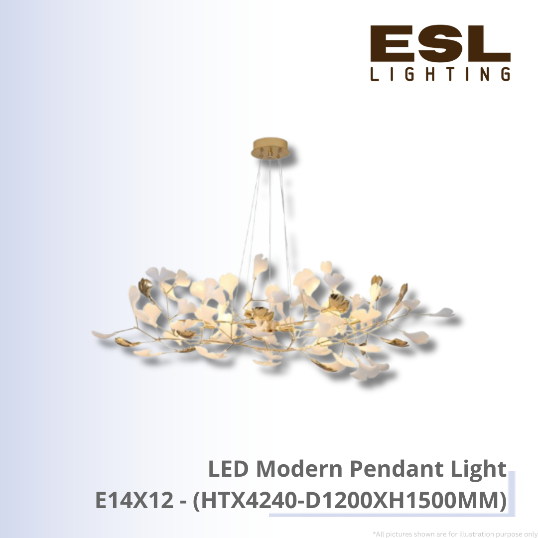 LED Crystal Pendant Light E14X12 - HTX4240-D1200XH1500MM