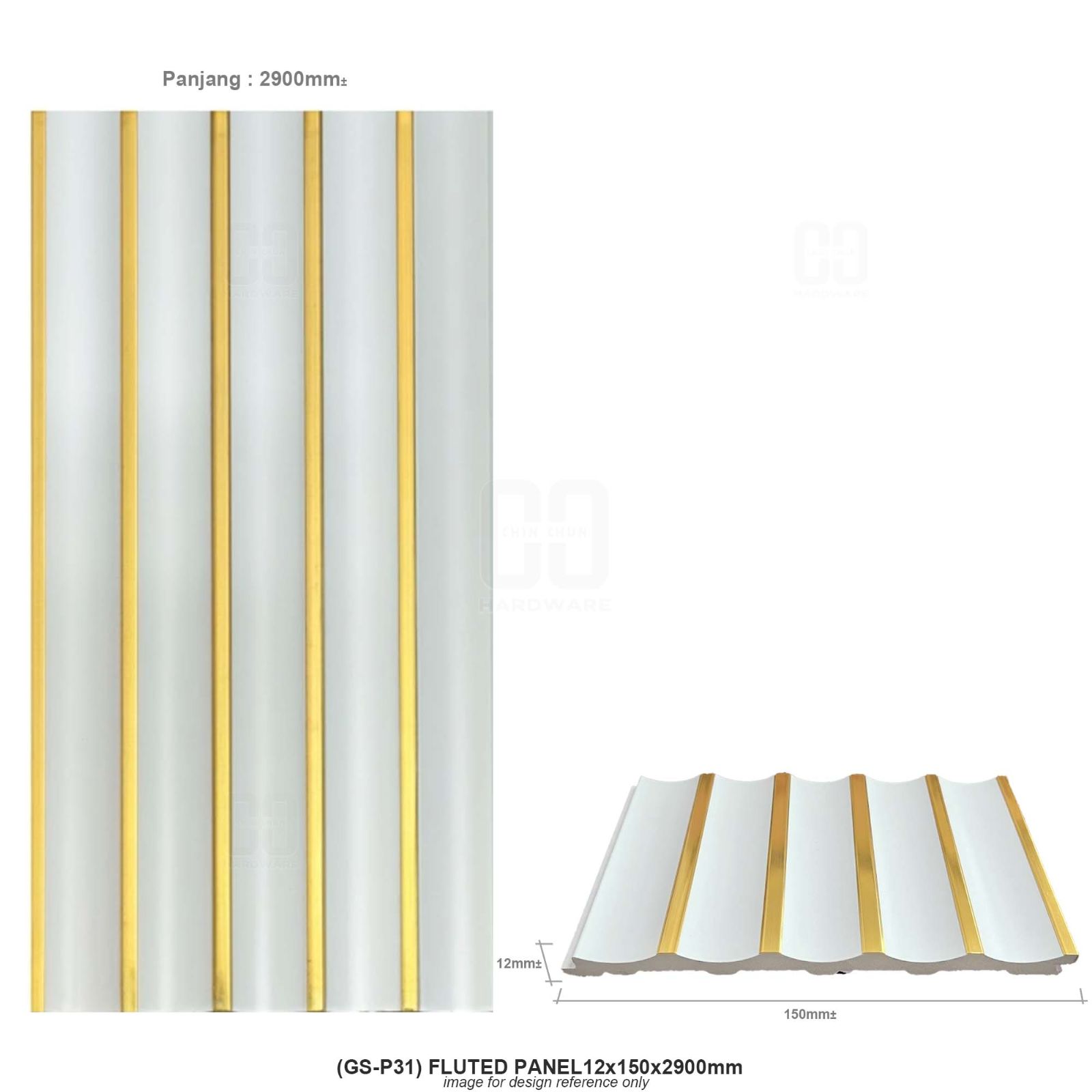 (GS-P31) FLUTED PANEL 12x150x2900mm
