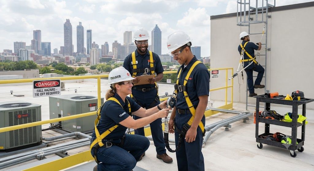 HVAC rooftop safety training for technicians