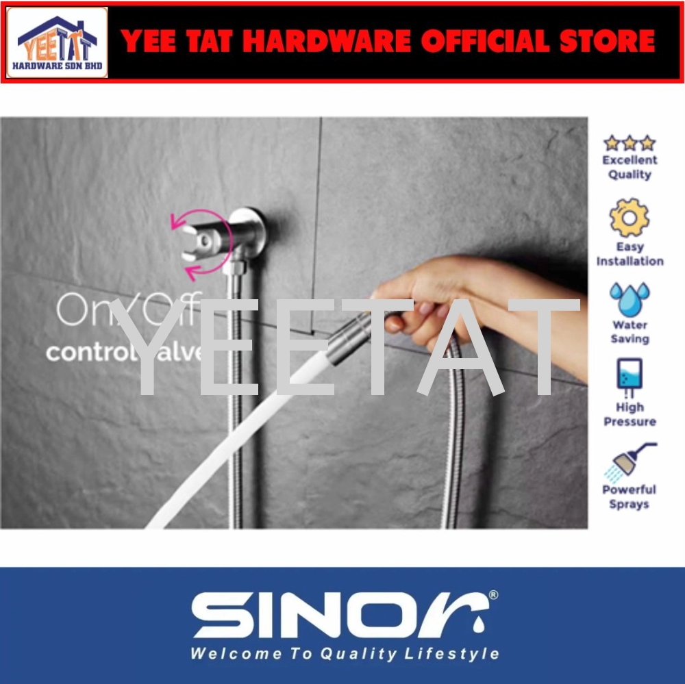 [ SINOR ] SH-7318-C PREMIUM BATHROOM HAND BIDET TOILET SPRAY WITH CONTROL VALVE