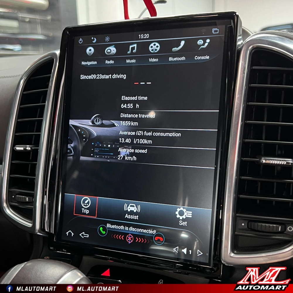 Porsche Cayenne 958 Vertical Style Android Monitor (10.4")