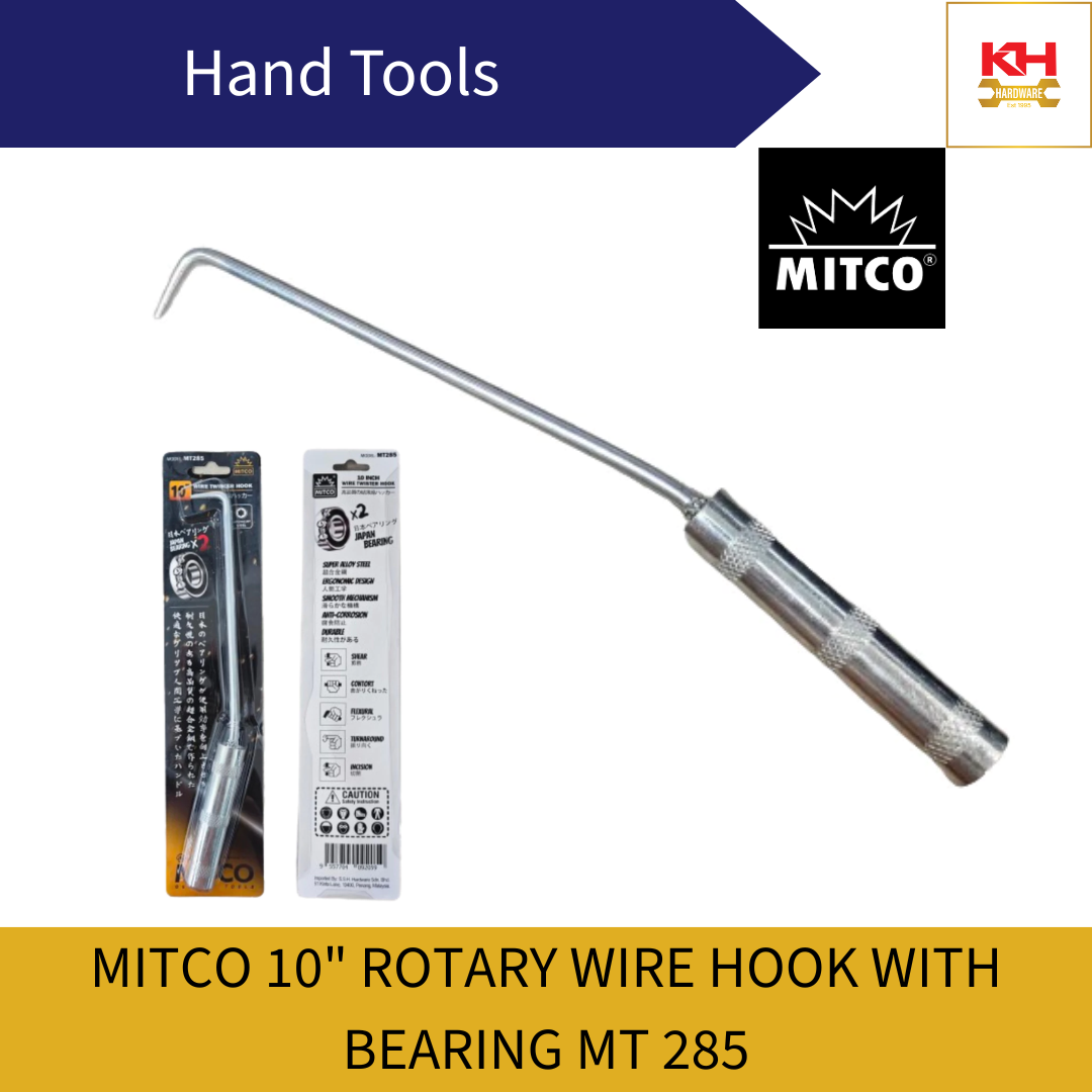 MITCO 10" Rotary Wire Hook With Bearing MT 285