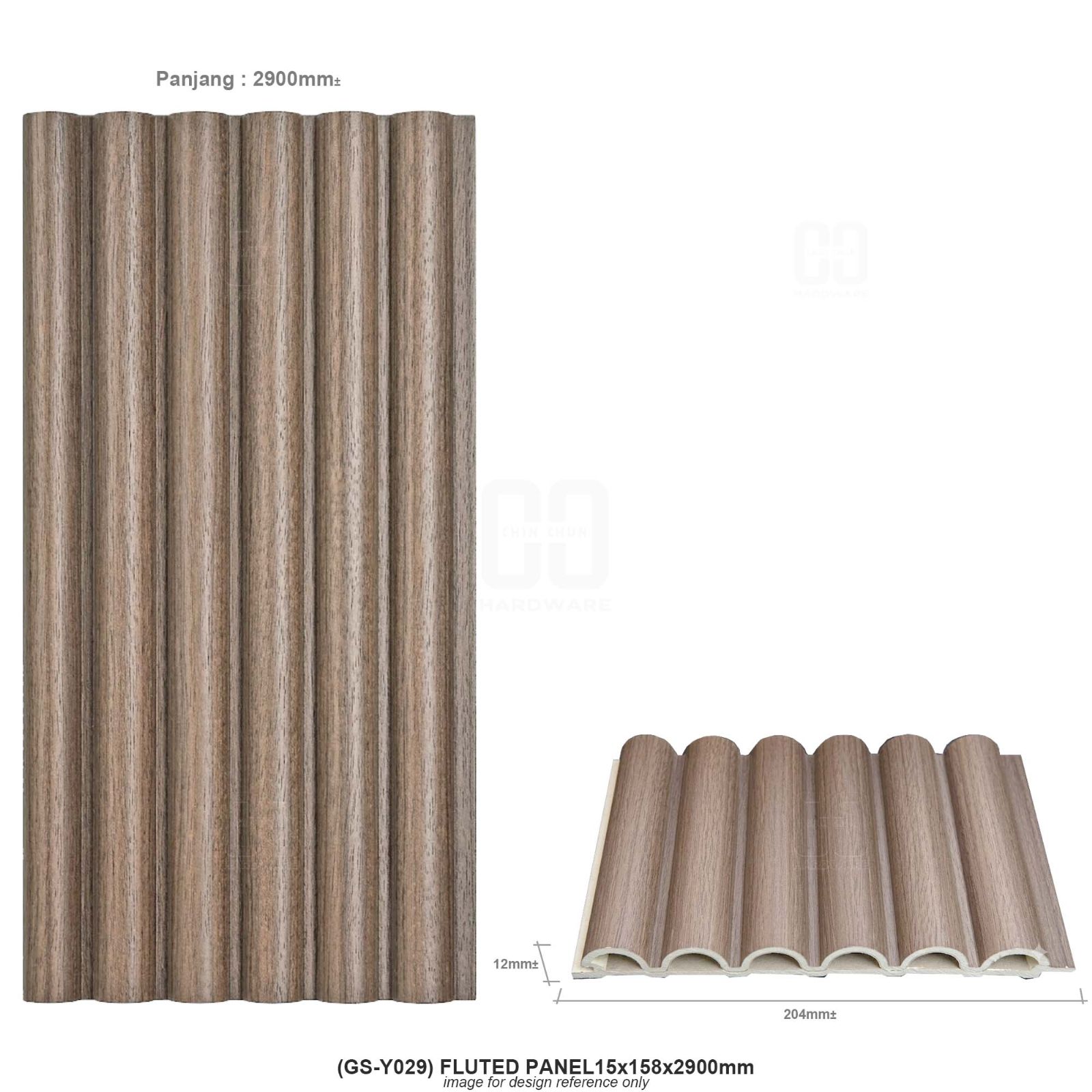 (Gs-Y029) FLUTED PANEL 15x158x2900mm