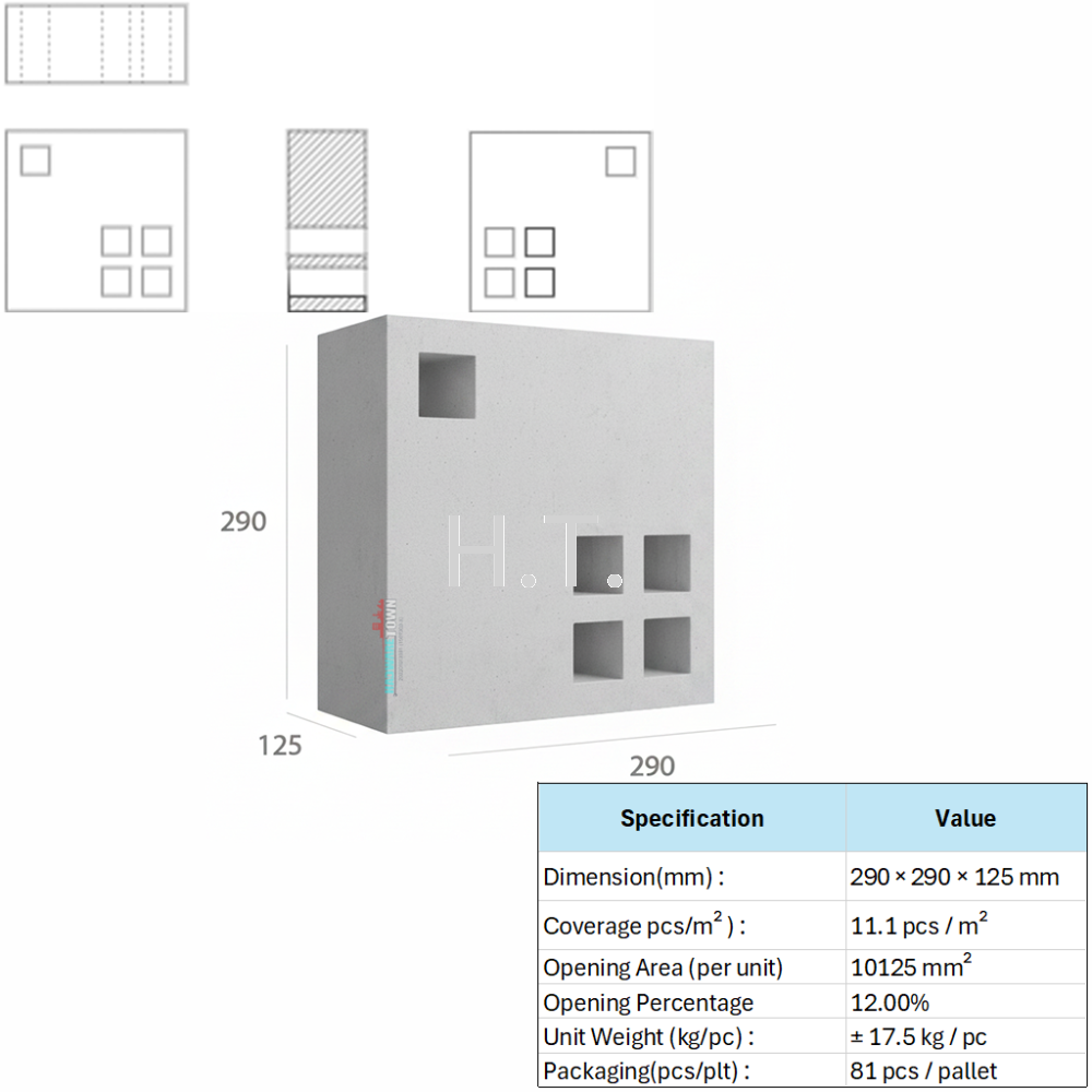 VENTILATION BLOCK VB-302.125C