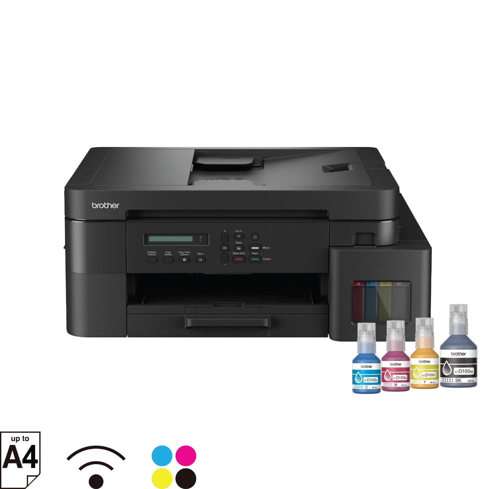 DCP-T830DW Ink Tank Printer Front View