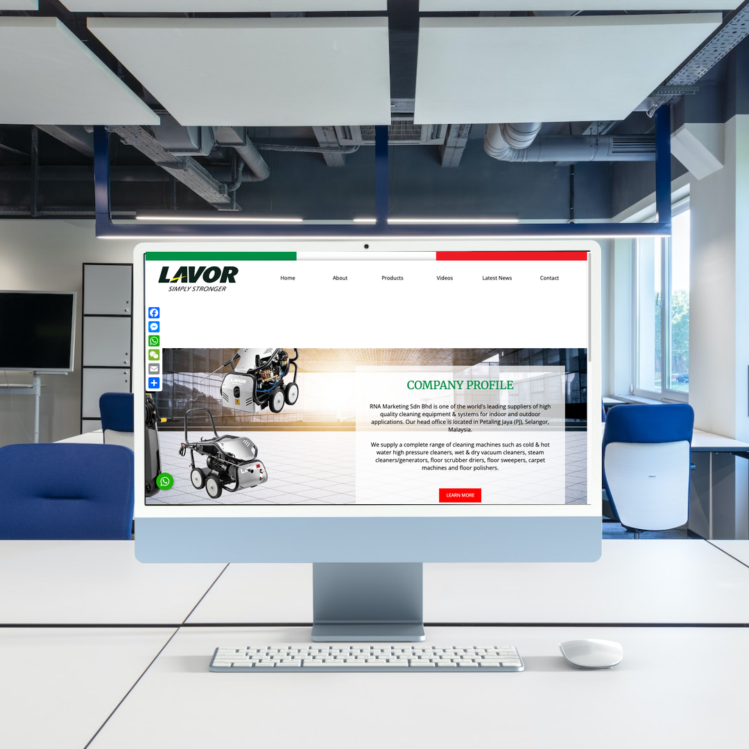Cleaning Equipment Supplier Web Design | SEO | Digital Marketing | Kuala Lumpur