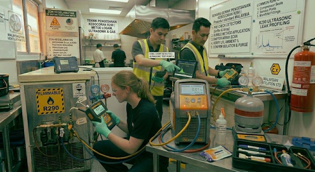 R290 leak testing methods