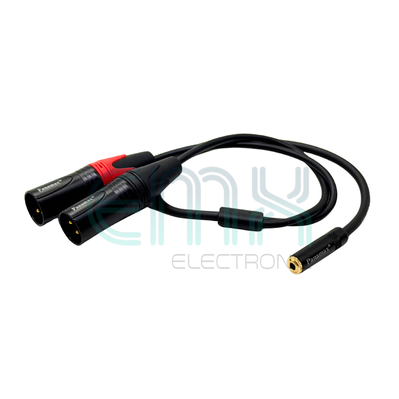 PX-1577/50CM 3.5ST F - 2 X XLR M COPPER CABLE