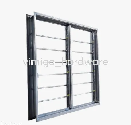 Window Frame with Nako 4' x 4' 2 Leaf Metal Window Frame 