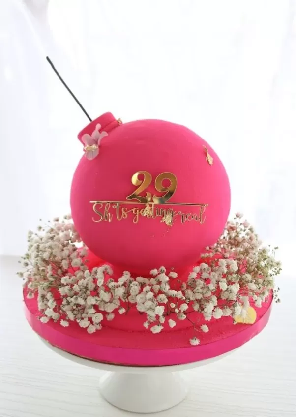 Pink Bomb Cake