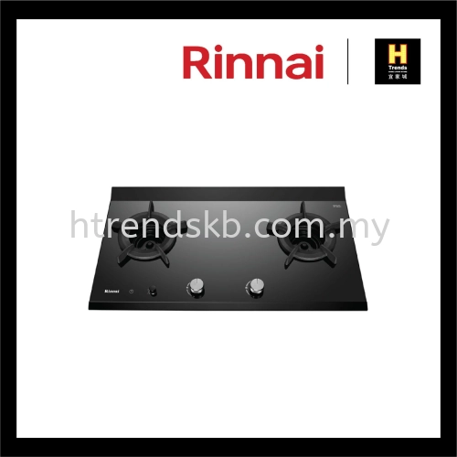 Rinnai 2-Inner Burner Built-in Gas Hob (Glass) RB-2CGT 