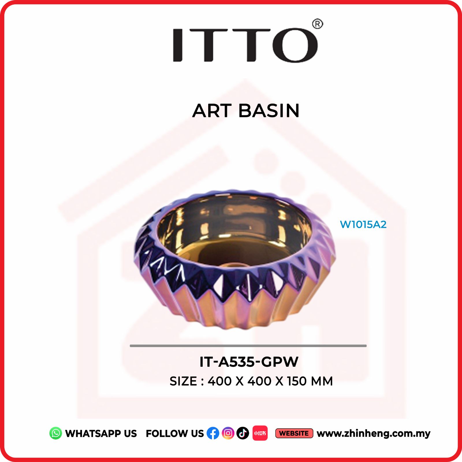 ITTO ART BASIN IT-A535-GPW