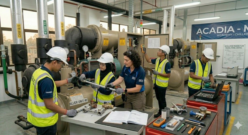 Building service chiller installation training