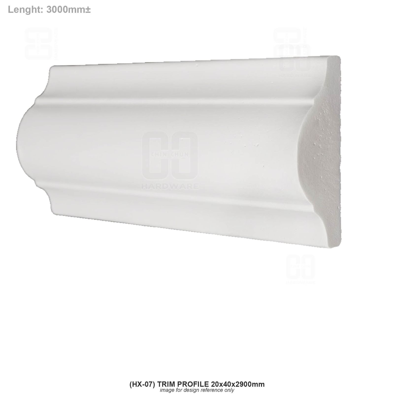 (HX-07) WAINSCOTING TRIM PROFILE 20x40x2900mm