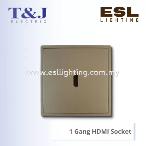 T&J MINIMALIST SERIES 1 Gang HDMI Socket - EB4201HDMI / EB4201HDMI-SBL / EB4201HDMI-MSB / EB4201HDMI-MSL