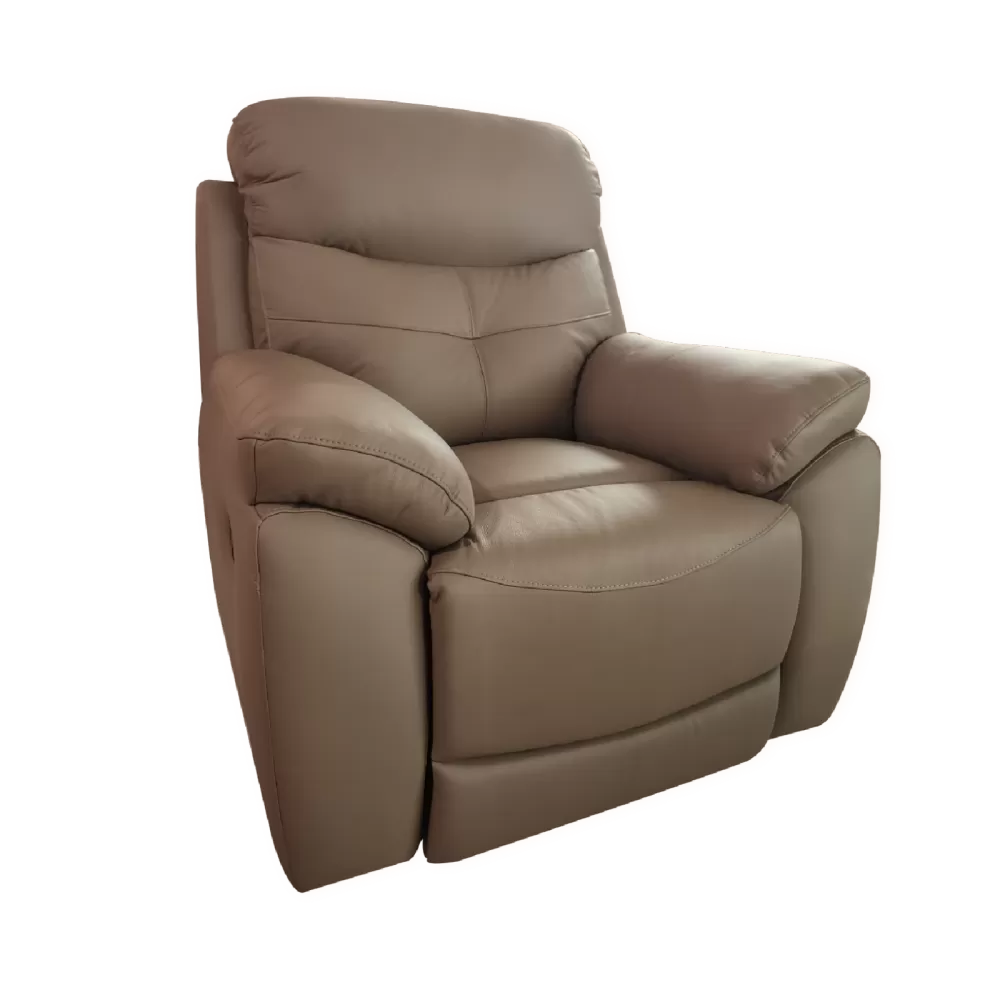 Huggies 1 Seater Recliner Sofa (Half Leather)