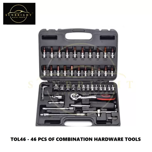 TOL46 - 46 PCS OF COMBINATION HARDWARE TOOLS