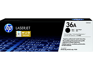 HP 36A Black Original LaserJet Toner Cartridge CB436A