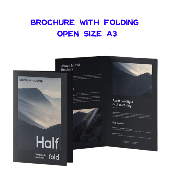 Brochure with Folding Open Size A3