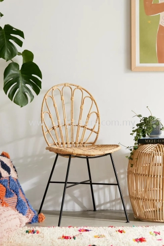 LUCKY. RATTAN DINING CHAIR