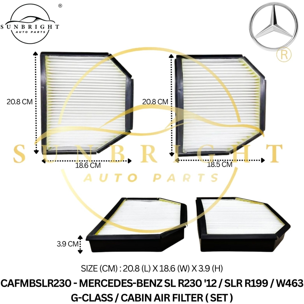 CAFMBSLR230 - MERCEDES-BENZ SLR230 01-04" CABIN AIR FILTER ( SET )