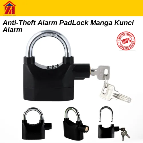 Anti-Theft Alarm PadLock Manga Kunci Alarm