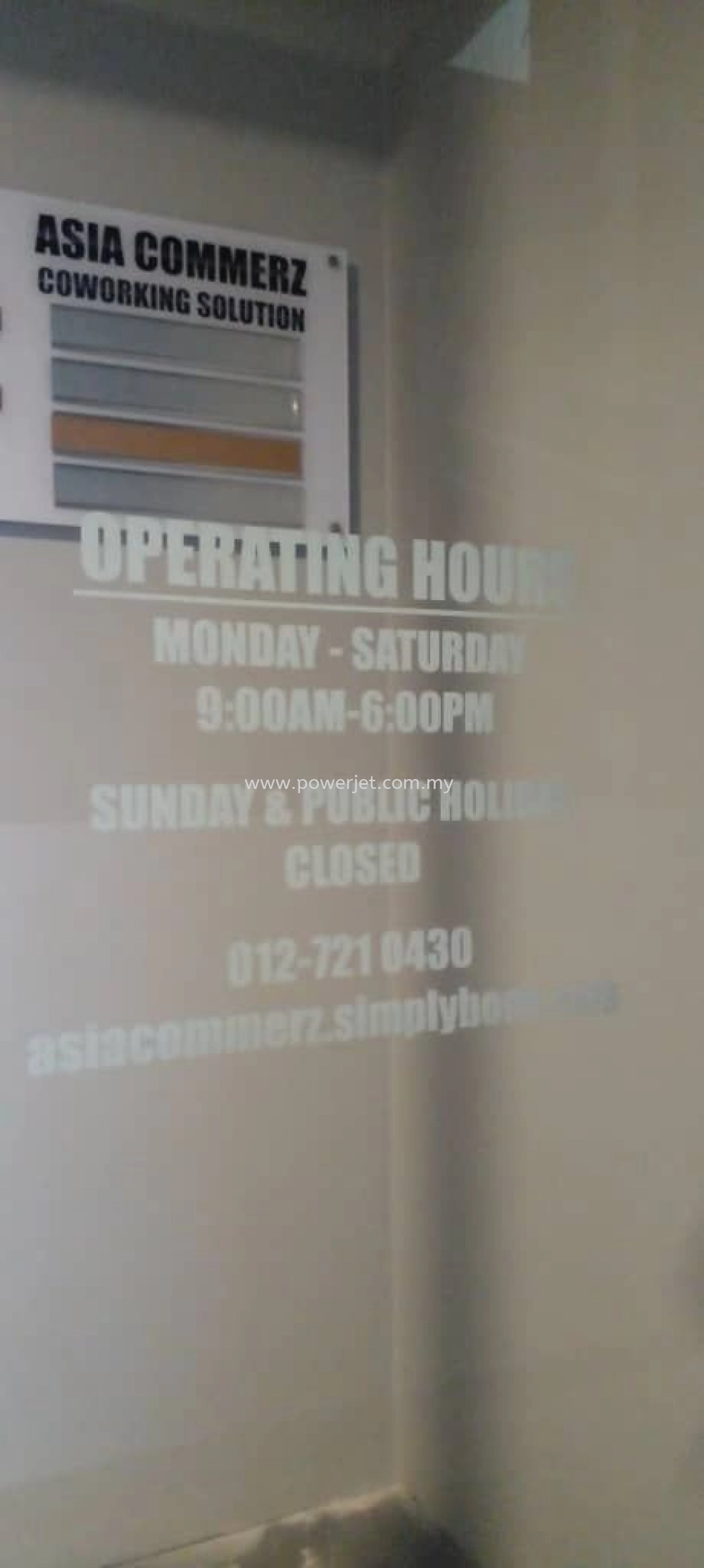 Sticker On Glass Door SIGNAGE Restaurant Or Retail Store Signage ...