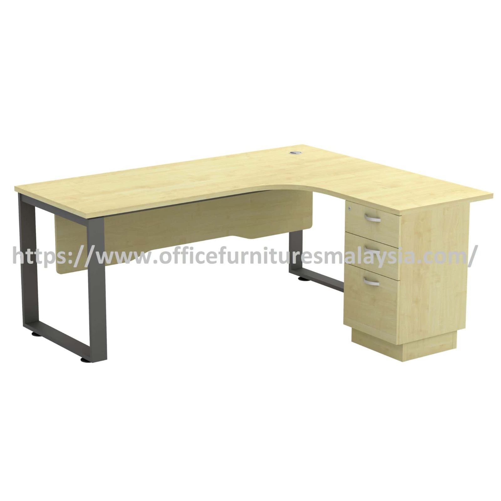 5 ft x 5 ft Strong Elite Modern Design Manager Desk OFSQWL5523D