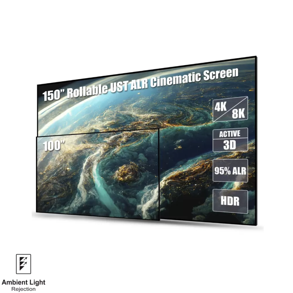 Awol Vision 150" Cinematic 4K UST ALR Projector Screen