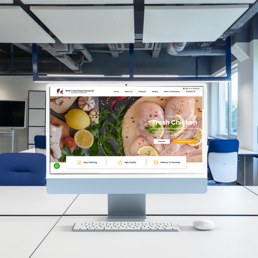 Vegetables & Chicken Delivery in Alor Gajah, Melaka, Malaysia - Sweet Home Fresh & Frozen Delivery Website Design & SEO Case Study | Fresh & Frozen Chicken Supplier in Melaka
