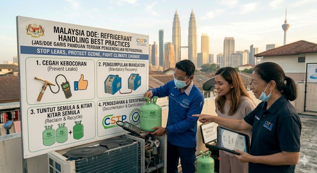 refrigerant handling best practices Malaysia DOE