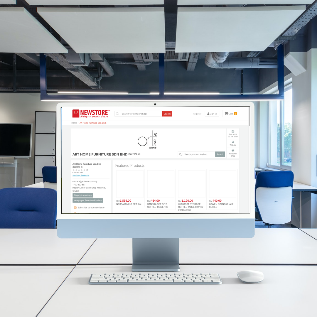 Art Home Furniture Sdn Bhd Web Design | SEO | Digital Marketing | Johor Bahru